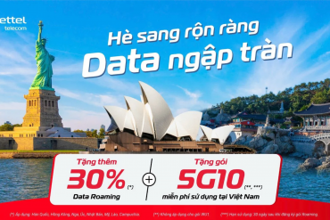 Mừng Đại lễ, chào hè rực rỡ: Viettel tặng ưu đãi kép Data Roaming và Data 5G trong nước